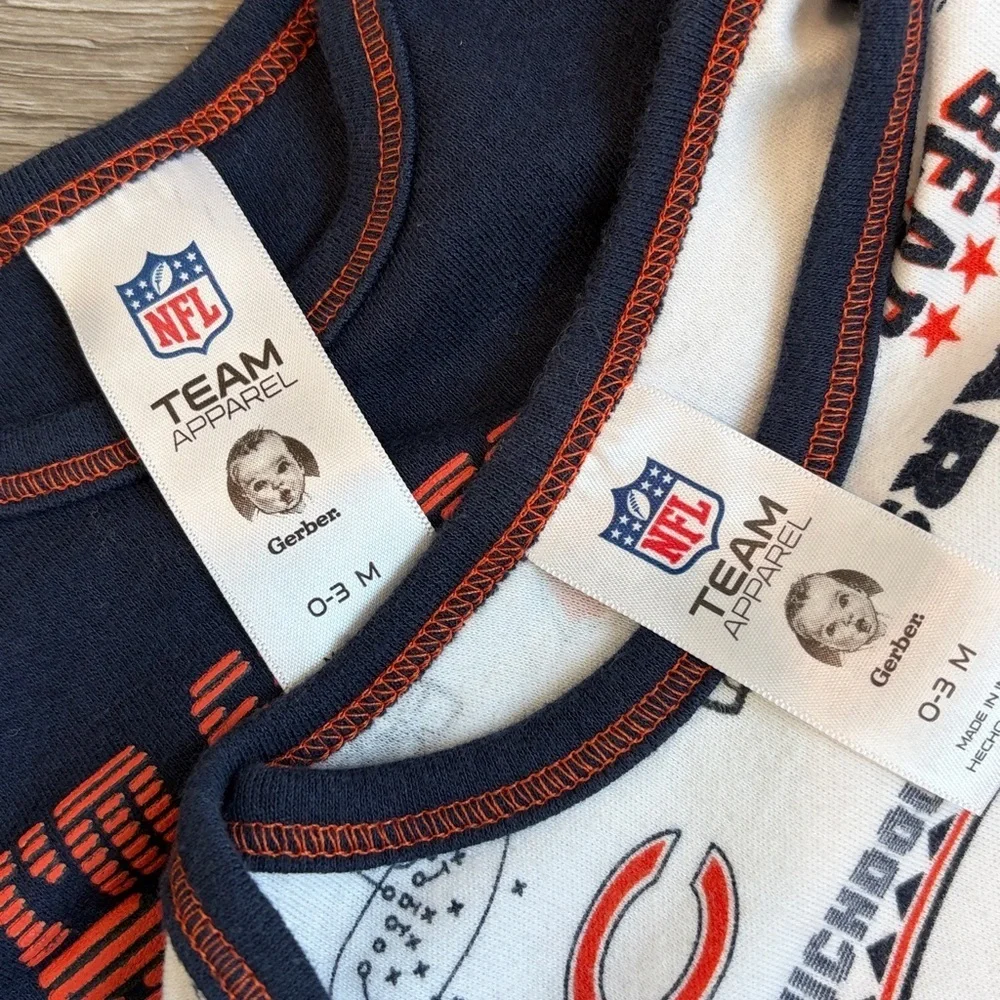 NFL Chicago Bears baby bodysuits